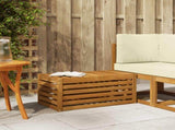 Outdoor Stool Bench Solid Acacia Wood Natural 79 x 43 x 37 cm 900681