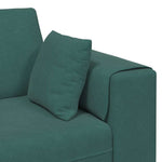 Velvet Sofa with Cushion 3 pcs Dark Green 208 cm Velvet 3335174
