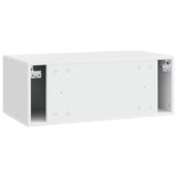 Wall-Mounted TV Cabinet 98 x 41 x 30 cm White Engineered Wood 898865