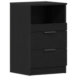 Bedside Cabinet Black Oak 40 x 35 x 65 cm Engineered Wood 862741