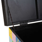 Storage Box Multicolour 60 x 40 x 40 cm Solid Mango wood 4017590