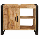 Sink cabinet with Shelf Brown 71 x 33 x 58 cm Solid Mango Wood 4102772