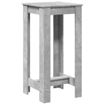 ZNTS Bar Table Concrete Grey 51x50x103.5 cm Engineered Wood 854403