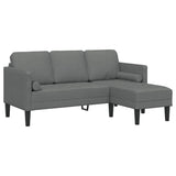 Sofa Set 2 pcs Dark grey 173 x 131 x 67 cm Fabric 3329253