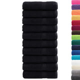 Premium Bath Towels "SOLUND" 10 pcs Black 100x150 cm 600 gsm 137433