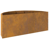 Planter Rusty 90 x 45 x 35 cm Weathering Steel 883695