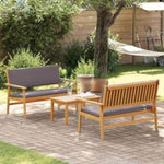 Garden Sofa Set 3 pcs Brown 75 x 45 x 38cm Solid Acacia wood 3325230