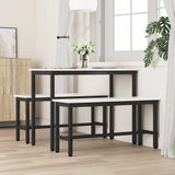Dining Bench 2 pcs White 100 x 32.5 x 49 cm Solid pine wood 873789