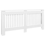 Radiator Cover White MDF 172 cm 244340