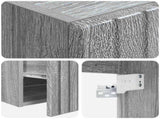 Bathroom Cabinet Set 3 pcs Grey Sonoma 49 x 44.5 x 66.5 cm 3405763