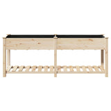 Garden Planter Beige 203 x 53 x 76.5 cm Solid fir wood 42006569
