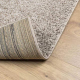 Shaggy Rug PAMPLONA High Pile Modern Beige 140x200 cm 375213