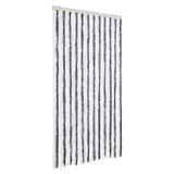 Fly Curtain Grey and White 100x230 cm Chenille 377370