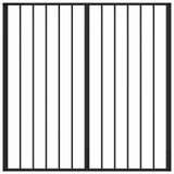 Dog Gate 4 pcs Black 100 x 100 cm Galvanised Steel 891990