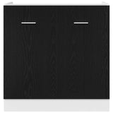 Sink Bottom Cabinet Black Oak 80x46x81.5 cm Engineered Wood 863227