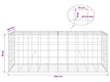 Gabion with 3.5 mm Wire and 10x10 cm Mesh 100x50x50 cm 3463268