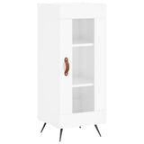 Sideboard High Gloss White 34.5x34x90 cm Engineered Wood 828766