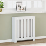 ZNTS Radiator Cover White 78x20x82 cm Engineered Wood 852726