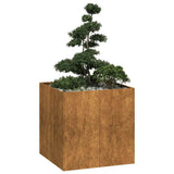 Planter Rusty 80x80x80 cm Weathering Steel 860786