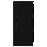 Sideboard Black Oak 37.5x35x76 cm Engineered Wood 861725