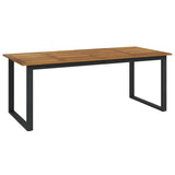 9 Piece Garden Dining Set Solid Wood Acacia and Metal 3155405