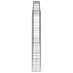Arched Gabion Basket 400x30x180/200 cm Galvanised Iron 153529