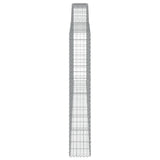 Arched Gabion Basket 400x30x180/200 cm Galvanised Iron 153529