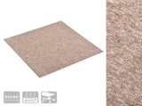 Carpet 20 pcs Beige 50 x 50 cm 100% Polypropylene 42046752