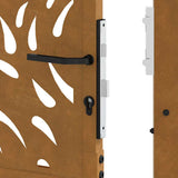 Garden Gate 100x150 cm Weathering Steel Flame Design 4100996