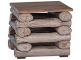 Stool Natural 30 x 30 x 38 cm Solid Teak Wood 42012368
