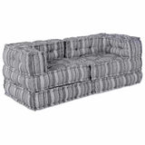Modular Sofa 2 pcs Grey 140 x 70 x 56 cm Fabric 3315096
