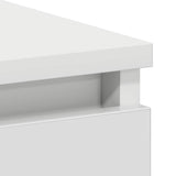 Desk White 90x45x76 cm Engineered Wood 801373