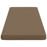 2-Piece Bench Cushions VUGHT 2 pcs 100% Polyester Taupe 951985