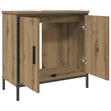 Sink Cabinet Artisan Oak 60x30x60 cm Engineered Wood 857699
