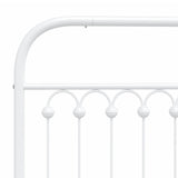 Metal Replace Headboard White 150 cm 376683