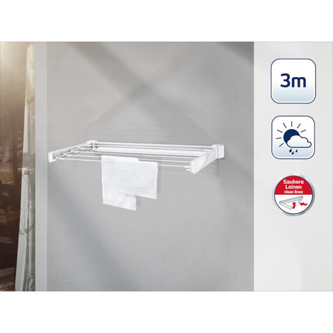 ZNTS Leifheit Wall-Mounted Clothesline Telegant 30 Protect 83306 415754