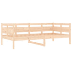 ZNTS Day Bed without Mattress Solid Wood Pine 90x190 cm Single 820307