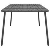 Garden Table Anthracite 200x100x71 cm Steel 362741