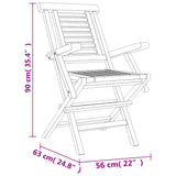 5 Piece Garden Dining Set Solid Wood Teak 3155017