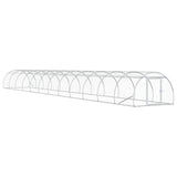 Chicken Coop Silver 1200 x 150 x 100 cm Galvanised Steel 3434665