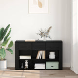 Sideboard Black Oak 100 x 30 x 59.5 cm Engineered Wood 881149