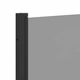 Shower Enclosure Black 130 x 138 cm ESG Glass and Aluminium 42018550