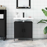 Bathroom Sink Cabinet Black 60x30x60 cm Engineered Wood 842446