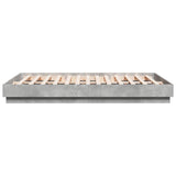 Bed Frame without Mattress Concrete Grey 120x200 cm 3209866