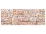 Wall Panels 10 pcs 100 x 50 cm Light Brown and White EPS Foam 42046107