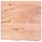 Table Top Light Brown 60x60x cm Treated Solid Wood Oak 3156351
