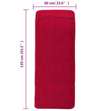 Beach Towels 4 pcs Burgundy 60x135 cm Fabric 400 GSM 3157056