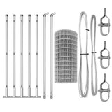 Welded Wire Fence with Concrete Base 10 x 0.6 m 3350982