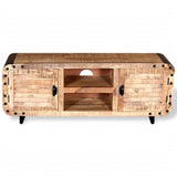TV Cabinet Rough Mango Wood 120x30x50 cm 244009