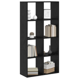 Book Cabinet Black Oak 69.5 x 29 x 137.5 cm Engineered Wood 879666